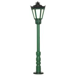 VIESSMANN 6072 H0 Latarnia parkowa zielona, Led białe ciepłe, 56 mm