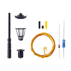 VIESSMANN 6720 H0 KIT Latarnia parkowa LED biały ciepły, 56 mm