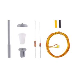 VIESSMANN 6721 H0 KIT Latarnia uliczna LED biały, 49 mm