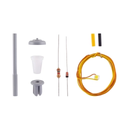 VIESSMANN 6721 H0 KIT Latarnia uliczna LED biały, 49 mm
