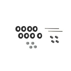 VIESSMANN 8423 (N/N) CarMotion - H0 Retrofit - podwójne felgi, opony i osie do naczep i przyczep Kibri