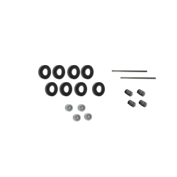 VIESSMANN 8423 (N/N) CarMotion - H0 Retrofit - podwójne felgi, opony i osie do naczep i przyczep Kibri