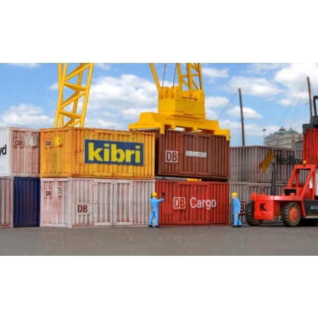 KIBRI 10924 H0 Kontenery 20st. 8 szt.