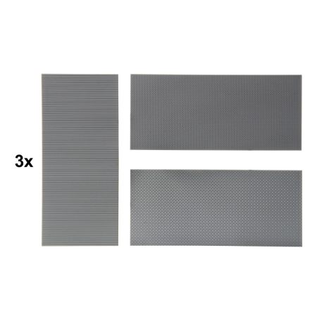 KIBRI 11984 H0 Płytka modelarska - Płytki ryflowane