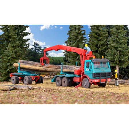 KIBRI 12201 H0 Mercedes 2226-2636 z przyczepą do dłużycy