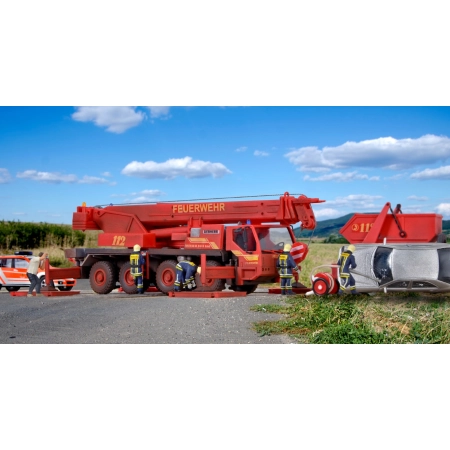 KIBRI 13041 H0 Dżwig teleskopowy Liebherr LTM 1050/4 Straż Pożarna