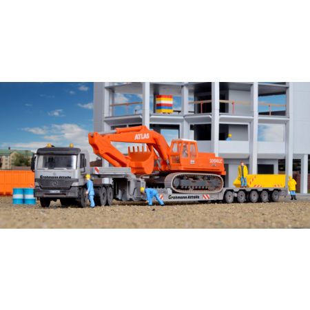 KIBRI 13538 H0 Ciągnik siodłowy Mercedes Actros z naczepa Scheuerle