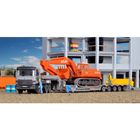 KIBRI 13538 H0 Ciągnik siodłowy Mercedes Actros z naczepa Scheuerle