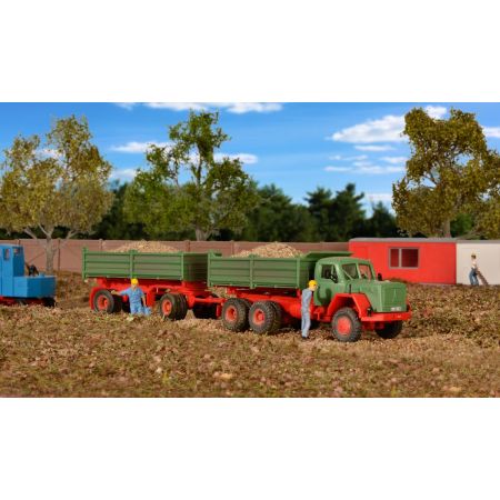 KIBRI 14063 H0 Magirus Deutz 230D 26AK z przyczepą