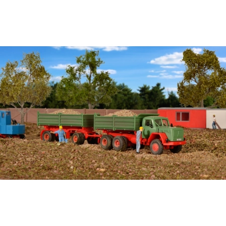 KIBRI 14063 H0 Magirus Deutz 230D 26AK z przyczepą