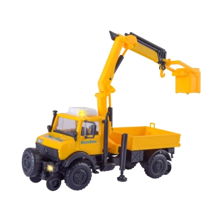 KIBRI 14991 H0 UNIMOG dwudrogowy GleisBau z podnośnikiem koszowym