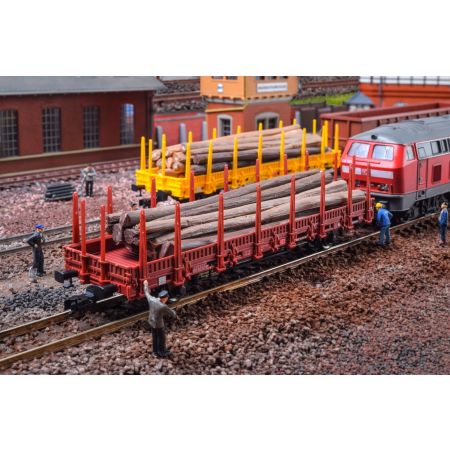 KIBRI 16202 H0 Wagon platforma brązowy