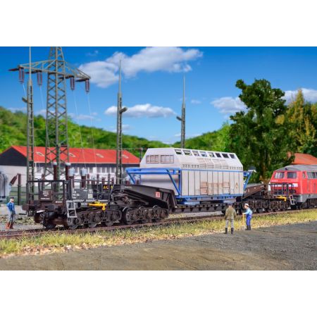 KIBRI 16504 H0 Wagon specjalny Uaais 819 z kontenerem Castor