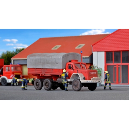 KIBRI 18264 H0 Magirus Deutz 178D - Straż Pożarna