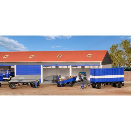 KIBRI 18471 H0 Przyczepy z wyposażeniem THW - 3 szt.