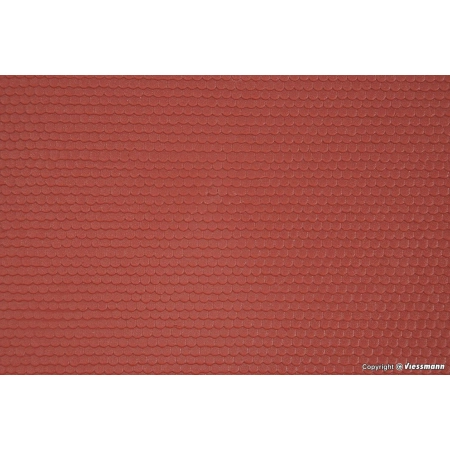 KIBRI 34140 H0 Płytka modelarska 20x12 cm - Dachówka ogon bobra