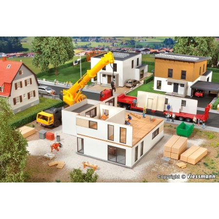 KIBRI 38335 H0 POLYPLATE - Kubushaus Julia w budowie