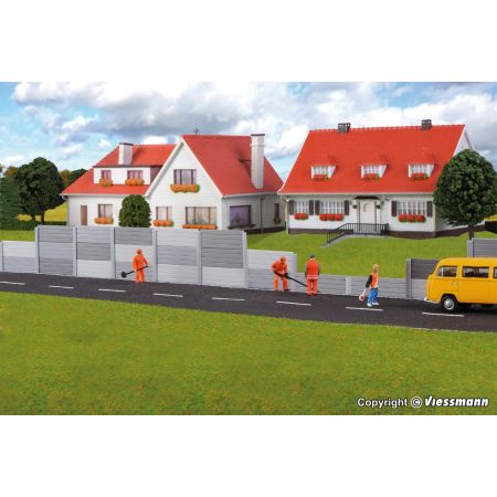 KIBRI 38624 H0 Ekrany akustyczne szare