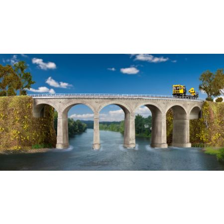 KIBRI 39726 H0 Kamienny most kolejowy jednotorowy - łuk