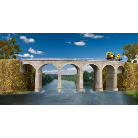 KIBRI 39726 H0 Kamienny most kolejowy jednotorowy - łuk