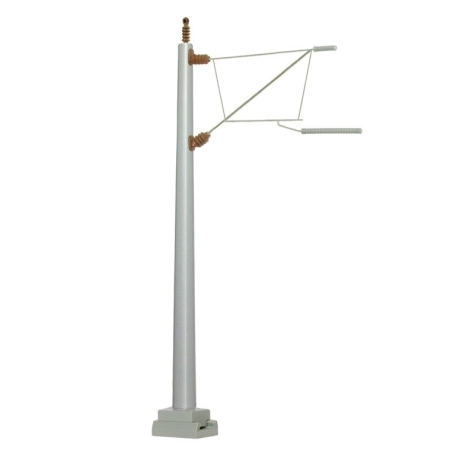 VIESSMANN 4108 H0 Maszt betonowy 98 mm z krótkim wysięgnikiem