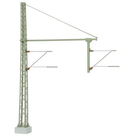 VIESSMANN 4160 H0 Maszt kratownicowy z odciągiem na 2 tory