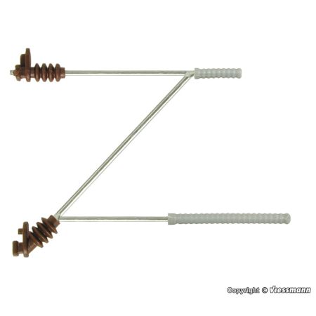 VIESSMANN 4168 H0 Wysięgnik sieci trakcyjnej 26 mm, 5 szt.