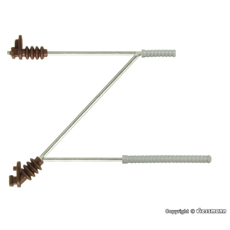 VIESSMANN 4168 H0 Wysięgnik sieci trakcyjnej 26 mm, 5 szt.