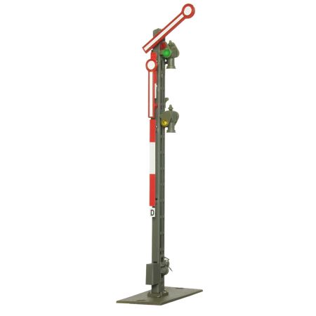 VIESSMANN 4532 H0 Semafor 2-ramienny, sygnał Hp0, Hp1 i Hp2, wys. 103 mm