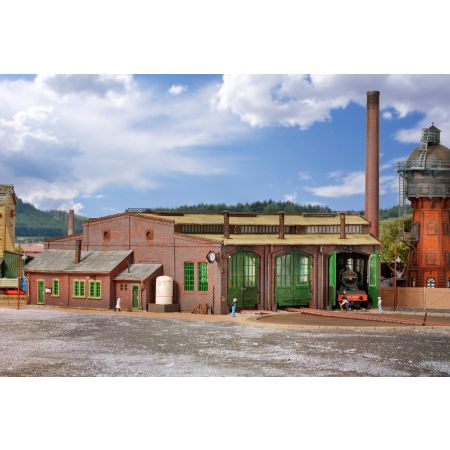 VOLLMER 45754 H0 Lokomotywownia wachlarzowa z otwieranymi drzwiami