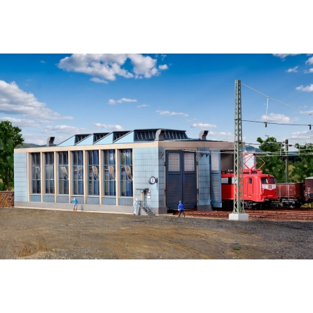 VOLLMER 45765 H0 Lokomotywownia dwustanowiskowa z ruchomymi drzwiami