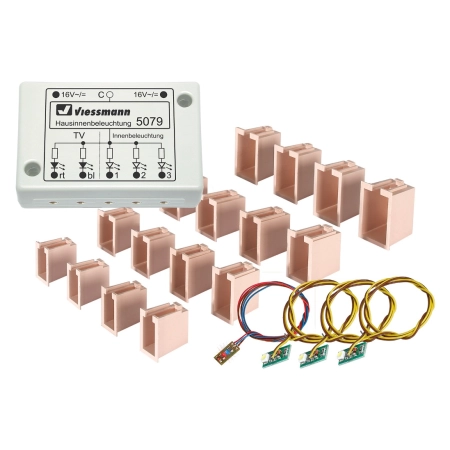 VIESSMANN 5079 H0 Oswietlenie wnętrza Led z symulacją TV