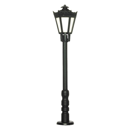 VIESSMANN 6070 H0 Latarnia parkowa, Led białe ciepłe, wys. 56 mm