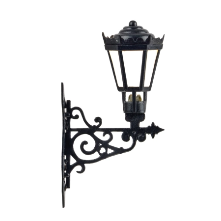 VIESSMANN 6074 H0 Parkowa lampa ścienna, Led białe ciepłe