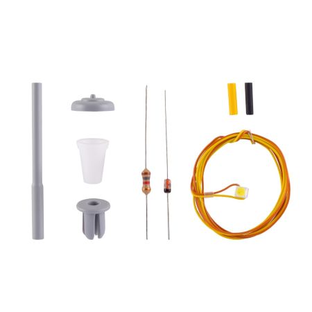 VIESSMANN 6721 H0 KIT Latarnia uliczna LED biały, 49 mm