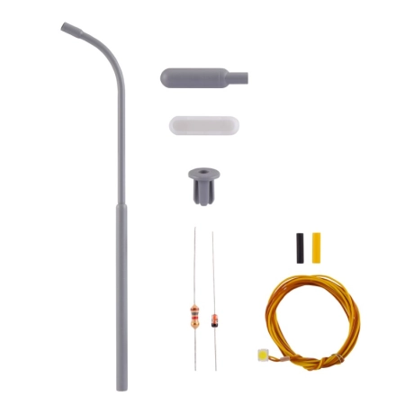 VIESSMANN 6722 H0 KIT Latarnia uliczna LED biały, 100 mm