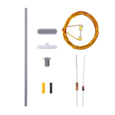 VIESSMANN 6726 H0 KIT Latarnia peronowa LED biały, 70 mm