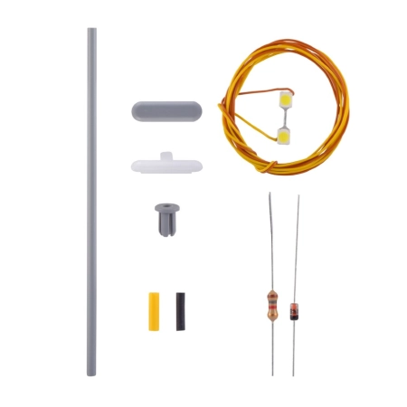 VIESSMANN 6726 H0 KIT Latarnia peronowa LED biały, 70 mm