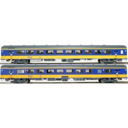 EXACT-TRAIN EX11021 2er-Set ICRm Garnitur 1 (Amsterdam - Brussel) für die Hsl-Strecke eingesetzt Reisezugwagen Bpmz10 und Fahrradwagen Bpmbdz8 ( Neue