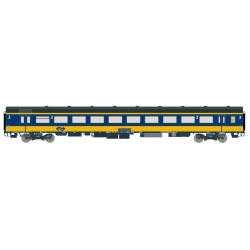 EXACT-TRAIN EX11105 ICRm Garnitur 4 Reisezugwagen B (Neue farbe Gelb / Blau), NS, Ep. V