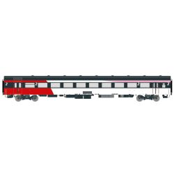 EXACT-TRAIN EX11132 ICRm Hispeed 1 (Amsterdam - Brussel) für die Hsl-Strecke eingesetzt Reisezugwagen B(Rot/Weiss/Rose), NS, Ep. V