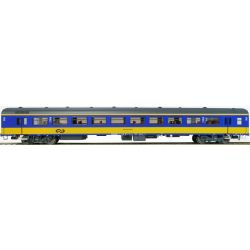 EXACT-TRAIN EX11167 ICR (Originalversion) für den Inlandseinsatz Reisezugwagen B (Farbe Gelb / Blau) mit Beleuchtung und Figuren, NS, Ep. IV