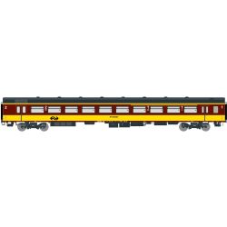 EXACT-TRAIN EX11171 ICR (Originalversion) für den Beneluxzug nach Belgien Reisezugwagen A4B6 ( Farbe Gelb / Rot) mit Beleuchtung und Figuren, NS, Ep.