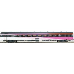 EXACT-TRAIN EX11189 ICRm Fyra 1 (Amsterdam - Brussel) für die Hsl-Strecke eingesetzt Reisezugwagen B(Rot/Rose/Weiss) mit Beleuchtung und Figuren, NS,