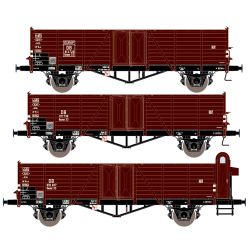 EXACT-TRAIN EX20151 Villach Ommr 809863 (EX20151A), DB Villach Ommr 814015 (EUROP) (EX20151B), DB Villach Ommr 812308 (EUROP) (Bremserhaus) (EX20151C)