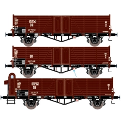 EXACT-TRAIN EX20153 Villach Ommr 43-25-35 (OPW) (Bremserhaus) (EX20153A), DR Villach Ommr 43-73-90 (EX20153B), DR Villach Ommr 43-73-95 (OPW) (EX20153