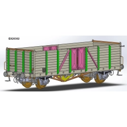 EXACT-TRAIN EX20302 Villach mit französischen Lagern und Änderungen, SNCF, Ep. III