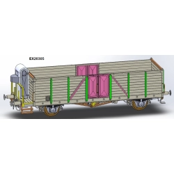 EXACT-TRAIN EX20305 Wagon towarowy odkryty Villach Wddo 03 43 954, PKP, Ep. III