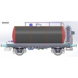 EXACT-TRAIN EX20520 Wagon cysterna 24m3 (lekka) Schwarz, NS, Ep. III