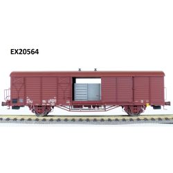 EXACT-TRAIN EX20564 Hbs [2301] Mannschaftswagen mit Bremserbühne, 11 Sicken (zu öffnende Türen), DR, Ep. IV